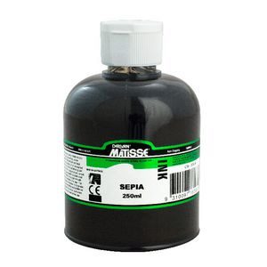 Sepia Acrylic Ink 250ml Matisse - Click Image to Close
